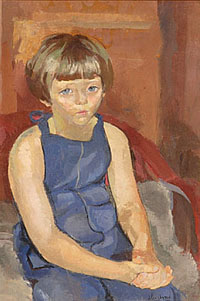 Young Girl Wearing a Blue Dress Young Girl Wearing a Blue Dress