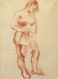 Woman Holding a Towel Woman Holding a Towel