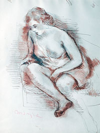 Seated Female Nude, Facing Right Seated Female Nude, Facing Right