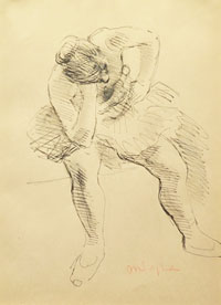 Seated Dancer with Her Elbow on her Knee Seated Dancer with Her Elbow on her Knee