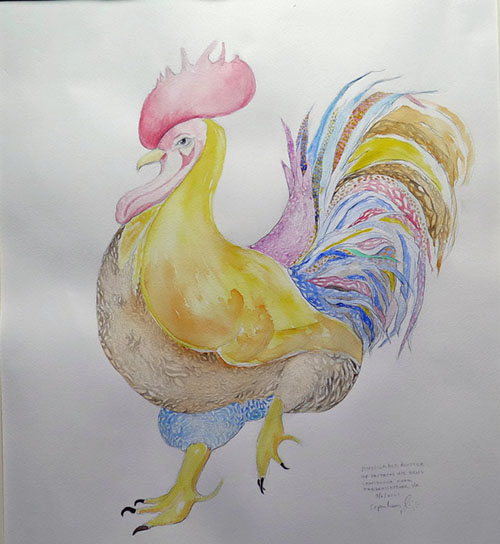 Formidable Rooster by John Copenhaver